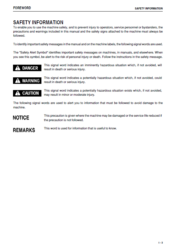 Official Komatsu PC2000-8 Operation and Maintenance Manual