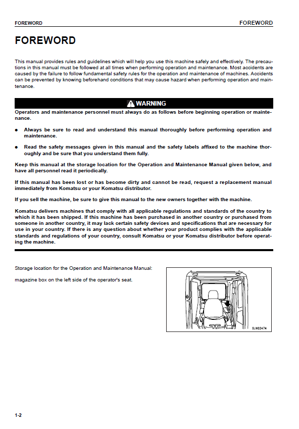 Official Komatsu PC200LC-7 & PC220LC-7 Operator and Service Guide