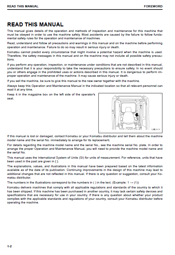 Official Komatsu PC210LC-11 Excavator Service & Maintenance PDF Guide