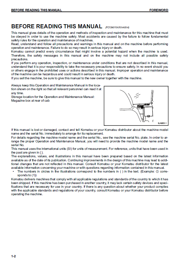 Official Komatsu PC228USLC-10 Excavator Service & Maintenance PDF