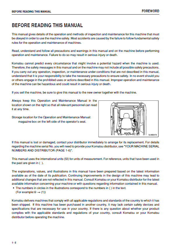 Official Komatsu PC300-8 & PC350-8 Hydraulic Excavator Maintenance Manual