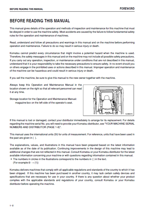 Official Komatsu PC300-8 & PC350-8 Hydraulic Excavator Maintenance Manual