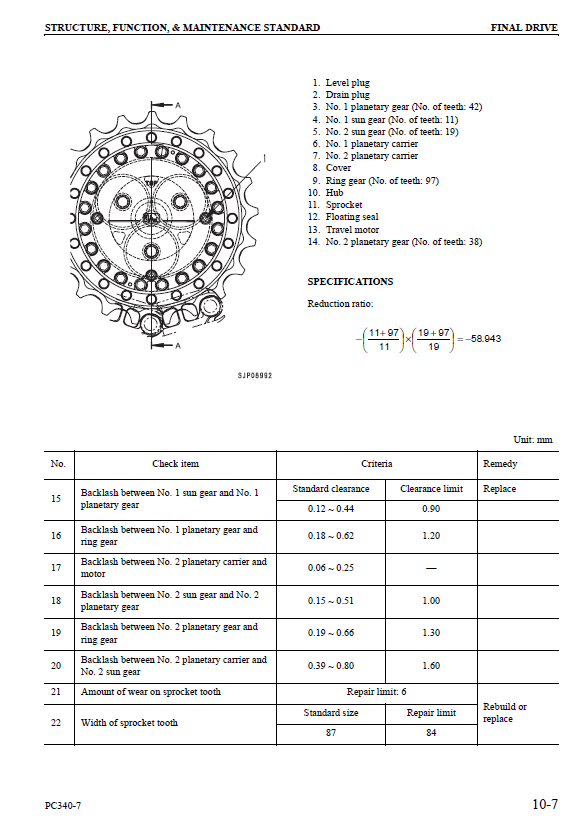 Official Komatsu PC340LC, PC340NLC-7K Excavator Workshop Manual [PDF]
