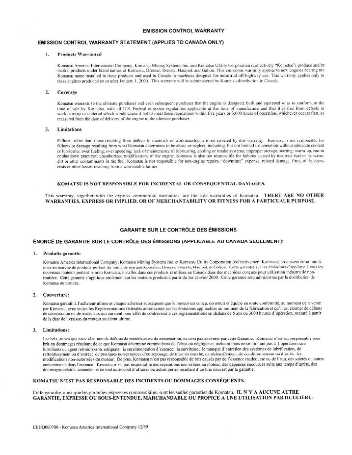 Official Komatsu PC60-7 Excavator Maintenance Guide SEAD004202