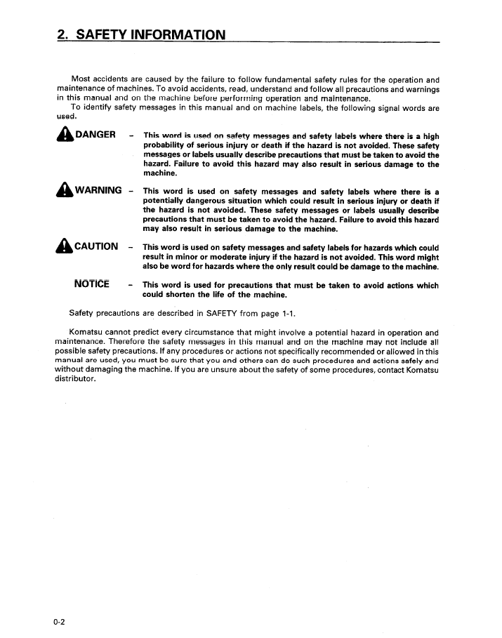 Official Komatsu PC60-7 Excavator Maintenance Guide SEAD004203