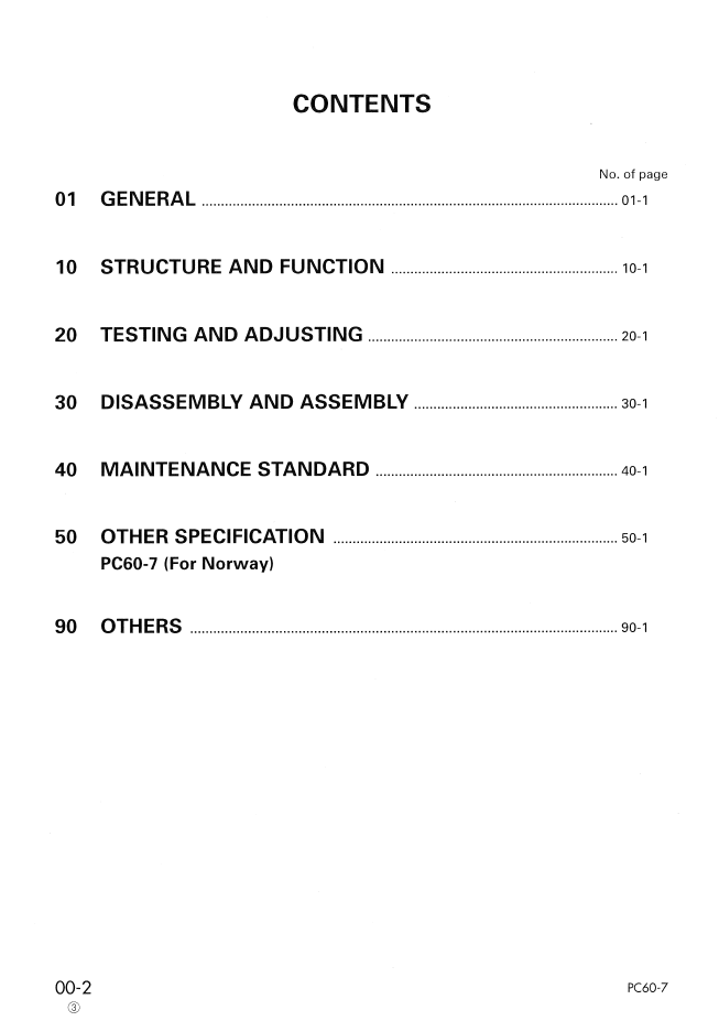 Official Komatsu PC60-7 & PC60-7B Excavator Workshop Repair Manual | SEBD010911