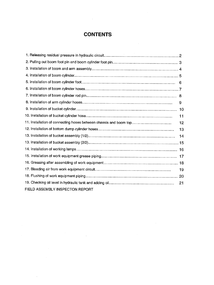Official Komatsu PC600-6 & PC600LC-6 Field Assembly Instructions | SEAWD04900
