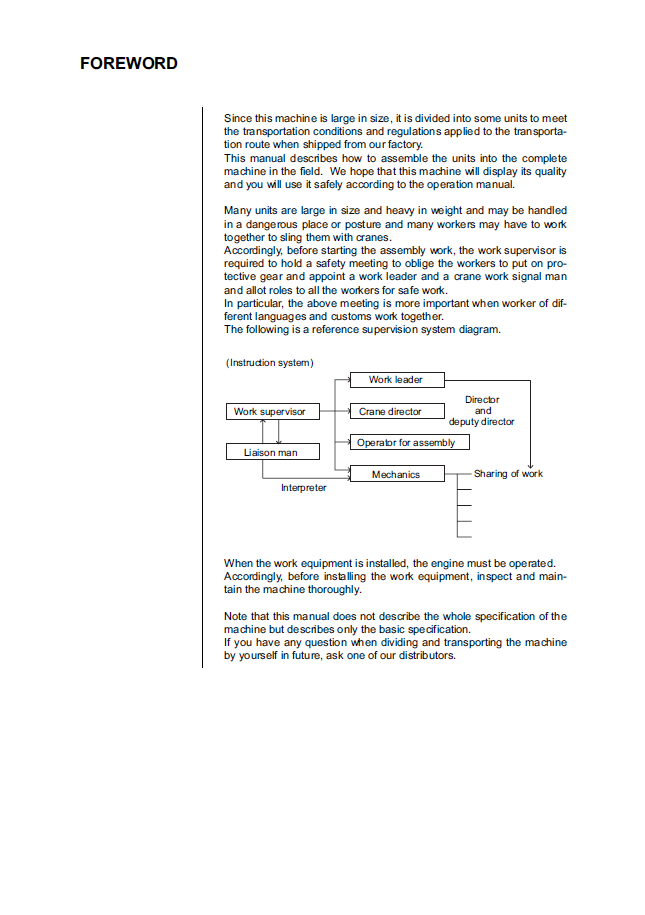 Official Komatsu PC600-8E0 Series Hydraulic Excavator Assembly Manual GEN00101-02