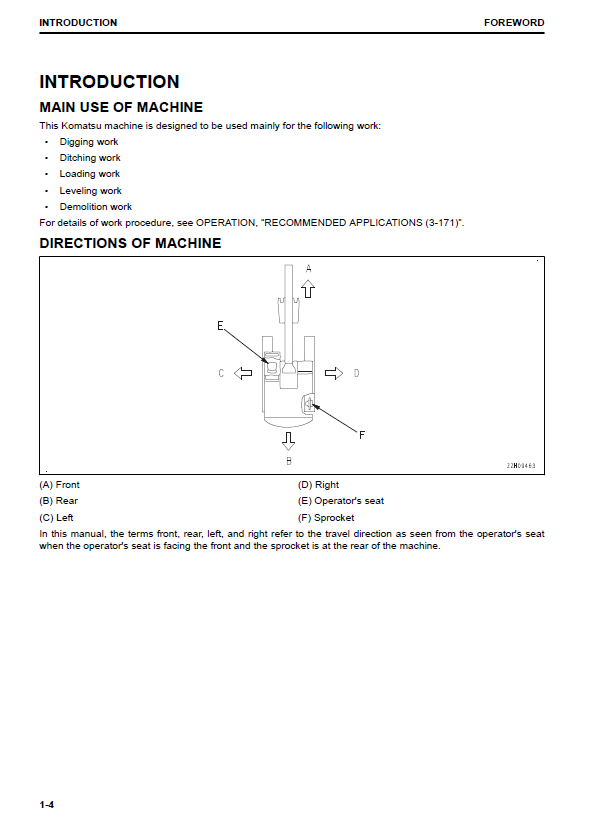 Official Komatsu PC88MR-10 Excavator Maintenance Manual
