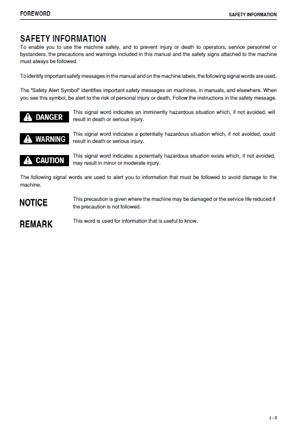 Official Komatsu PC88MR-8 Maintenance & Operator Manual