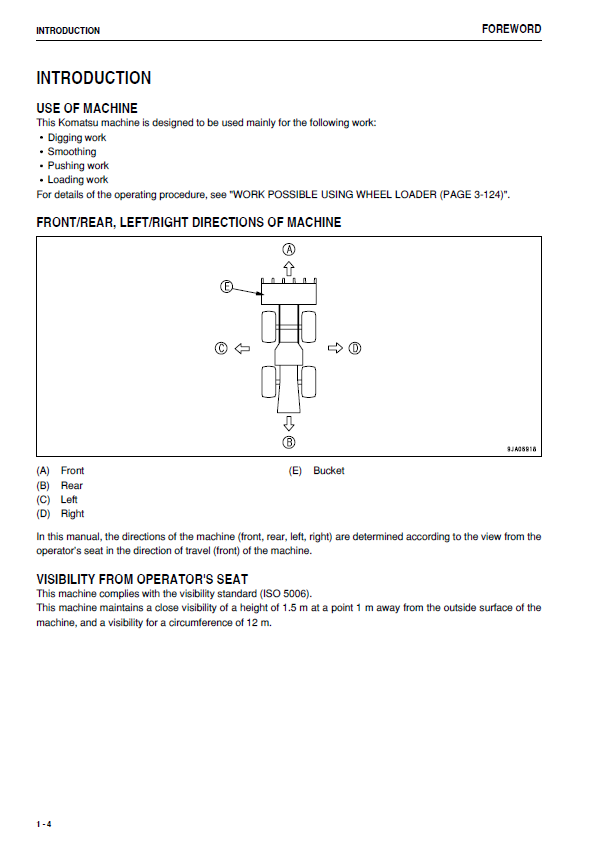 Official Komatsu WA150-6 Wheel Loader Manual (PDF)