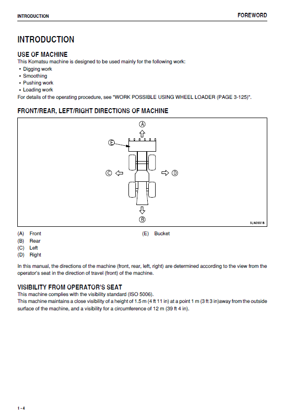 Official Komatsu WA200-6 Operation & Maintenance Manual | TEN00471-04