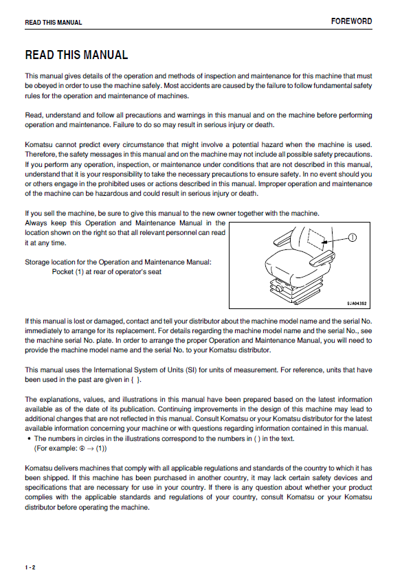 Official Komatsu WA250-6 Loader Service & Maintenance Guide