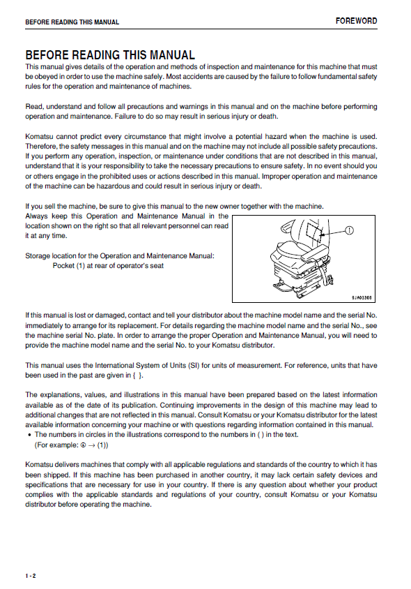 Official Komatsu WA470-6 Wheel Loader Service & Maintenance Guide