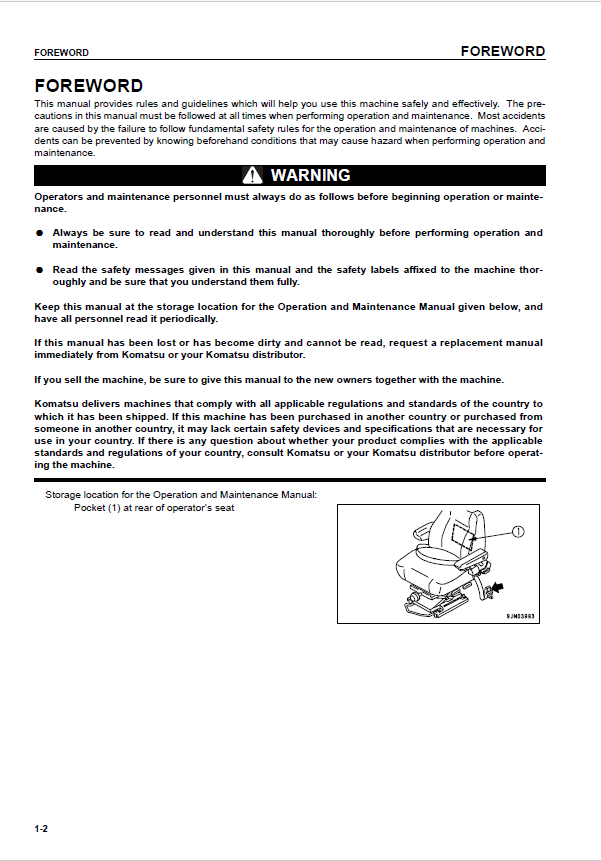 Official Komatsu WA480-5H Wheel Loader Operator & Service Manual PDF