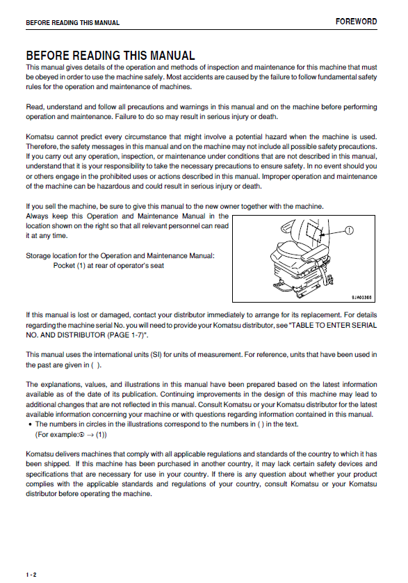 Official Komatsu WA480-6 Wheel Loader Service & Operation Guide