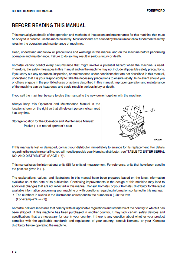 Official Komatsu WA500-6 Service & Operator Guide PDF