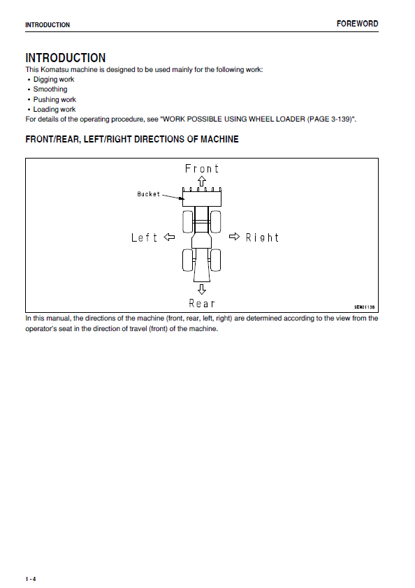 Official Komatsu WA500-6 Wheel Loader Manual PDF