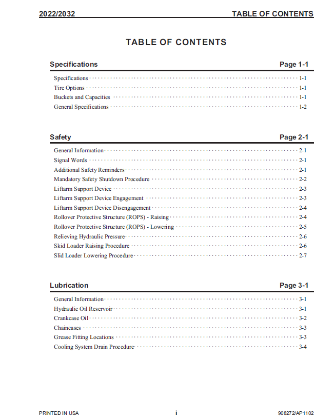 Official Mustang 2022-2032 Skid-Steer Service Manual 908272 PDF Guide