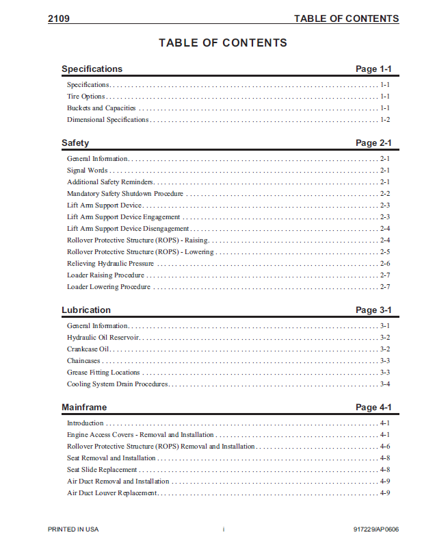 Official Mustang 2109 Loader Service Manual 917229 – PDF Guide
