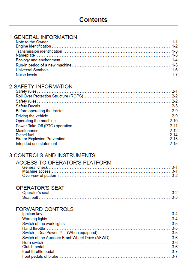 Official New Holland 7630, 8030 Tractor Operator & Maintenance Manual (47793448)