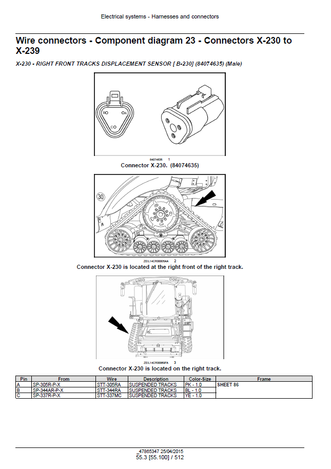 Official New Holland CR Series Tier 4B Combine Workshop Manual - 47878228