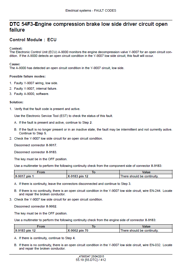 Official New Holland CR Series Tier 4B Combine Workshop Manual - 47878232