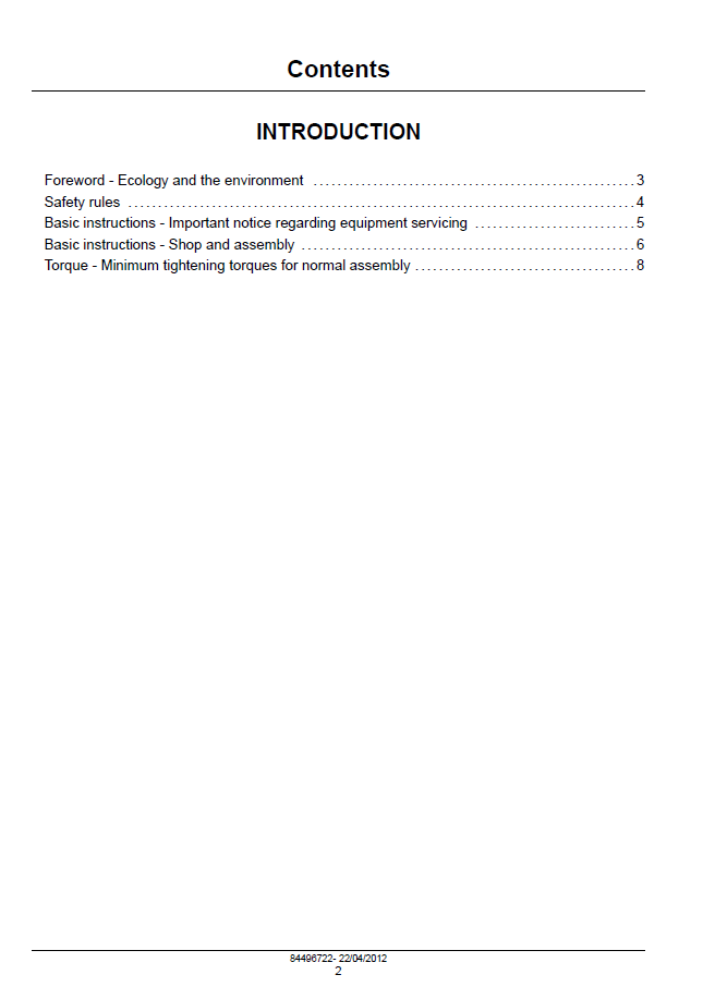 Official New Holland F5DFL413A F5DFL413B Workshop Manual (84496722)