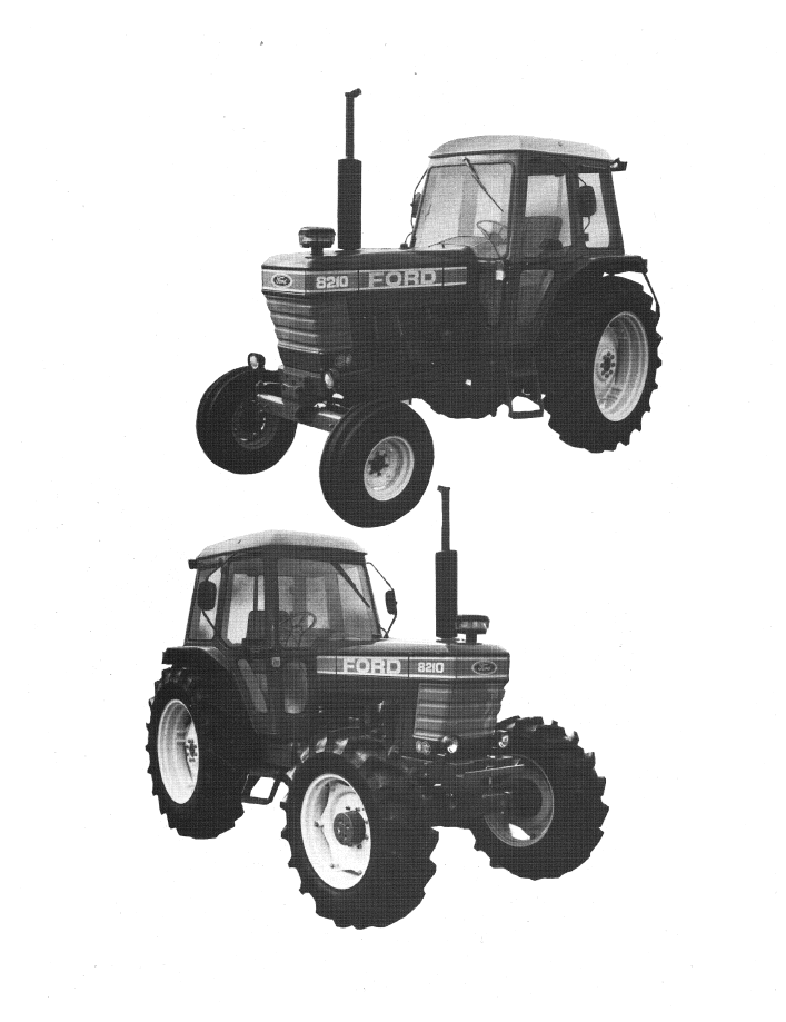 Official New Holland Ford 8210 Series 10 Tractor User Handbook (42821010)
