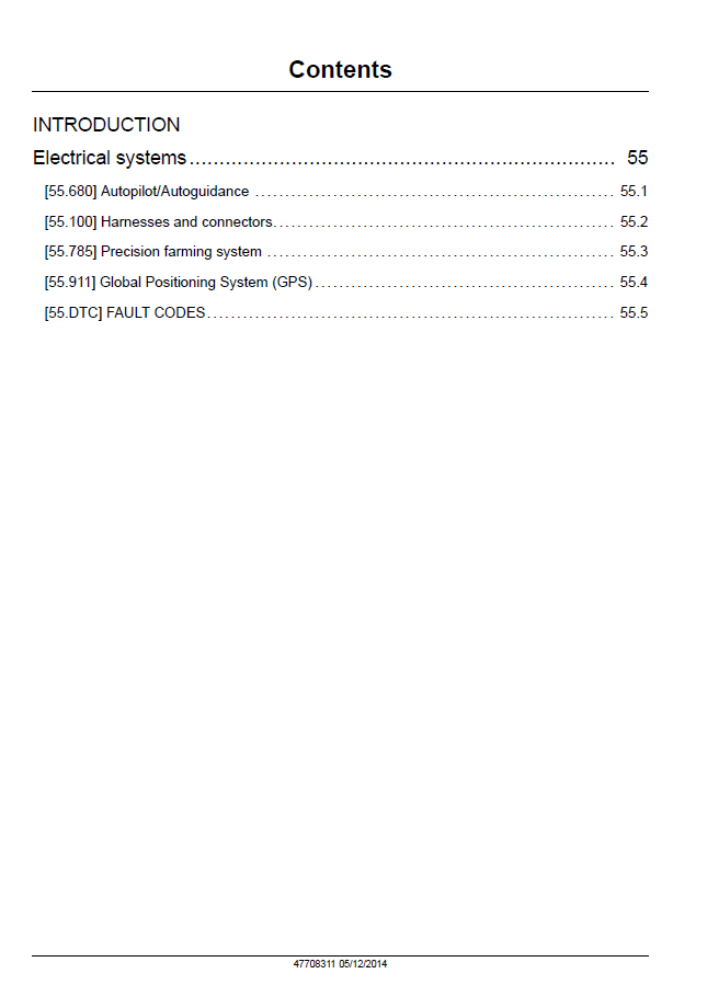 Official New Holland IntelliView Navigation & Guidance Service Manual | Part No. 47708311