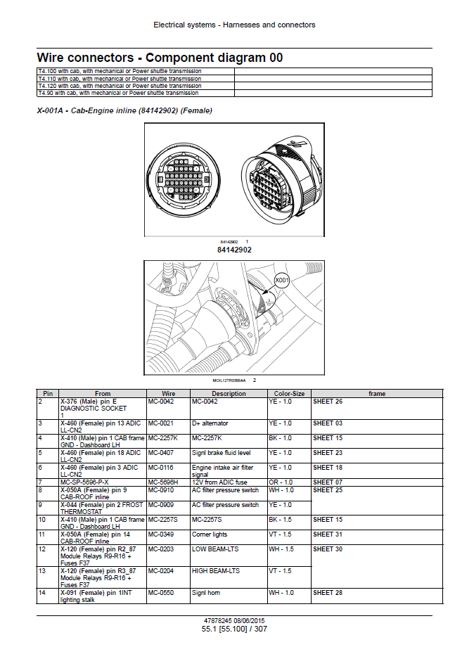Official New Holland T4 Series Tier 4 Final Tractor Workshop & Service Manual - 47899697