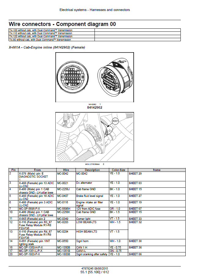 Official New Holland T4 Series Tier 4 Final Tractor Workshop & Service Manual - 47899698