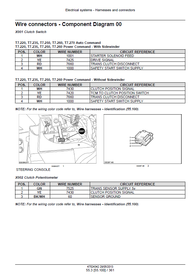 Official New Holland T7.220 to T7.270 Series Tractor Repair Manual 47567523