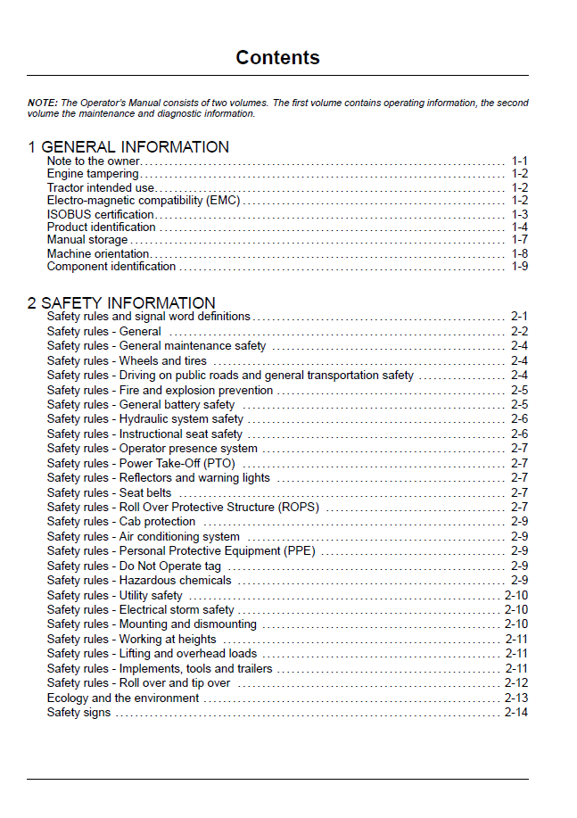 Official New Holland T8 SmartTrax Tractor Operator & Maintenance Manual (47824598)