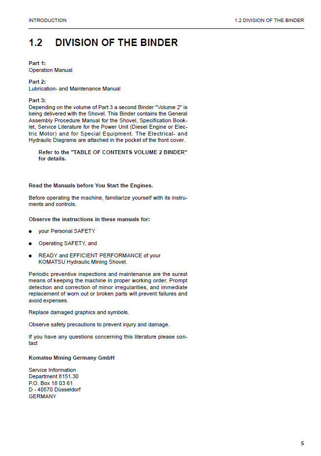 Official OG_PC5500E-6_15028: Komatsu PC5500-6 Shovel Maintenance & Operation Guide