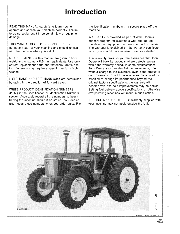 Official OMLG100524 Manual: John Deere 5620 5720 5820 Tractor Guide