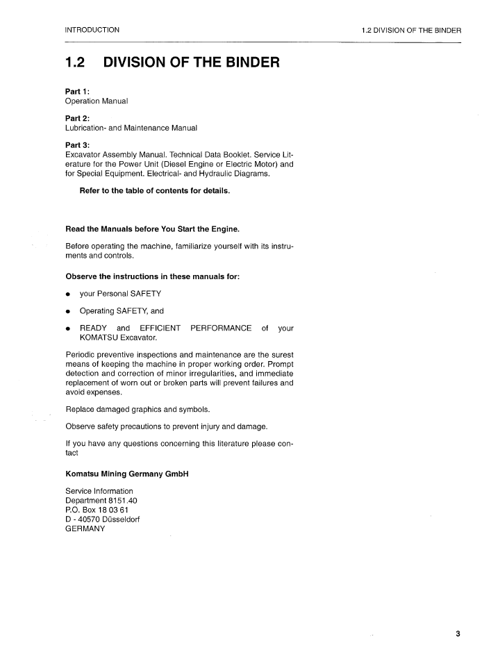 Official OMPC40008152: Komatsu PC4000-6 Mining Shovel Service & Operator Guide