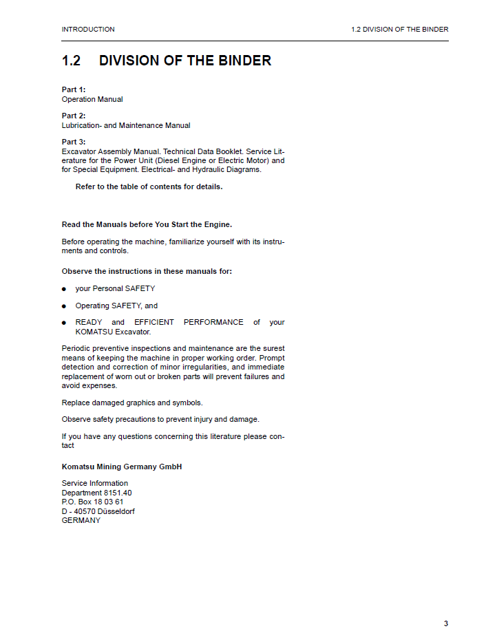 Official OMPC550015011: Komatsu PC5500-6 Mining Shovel Service & Operator Guide