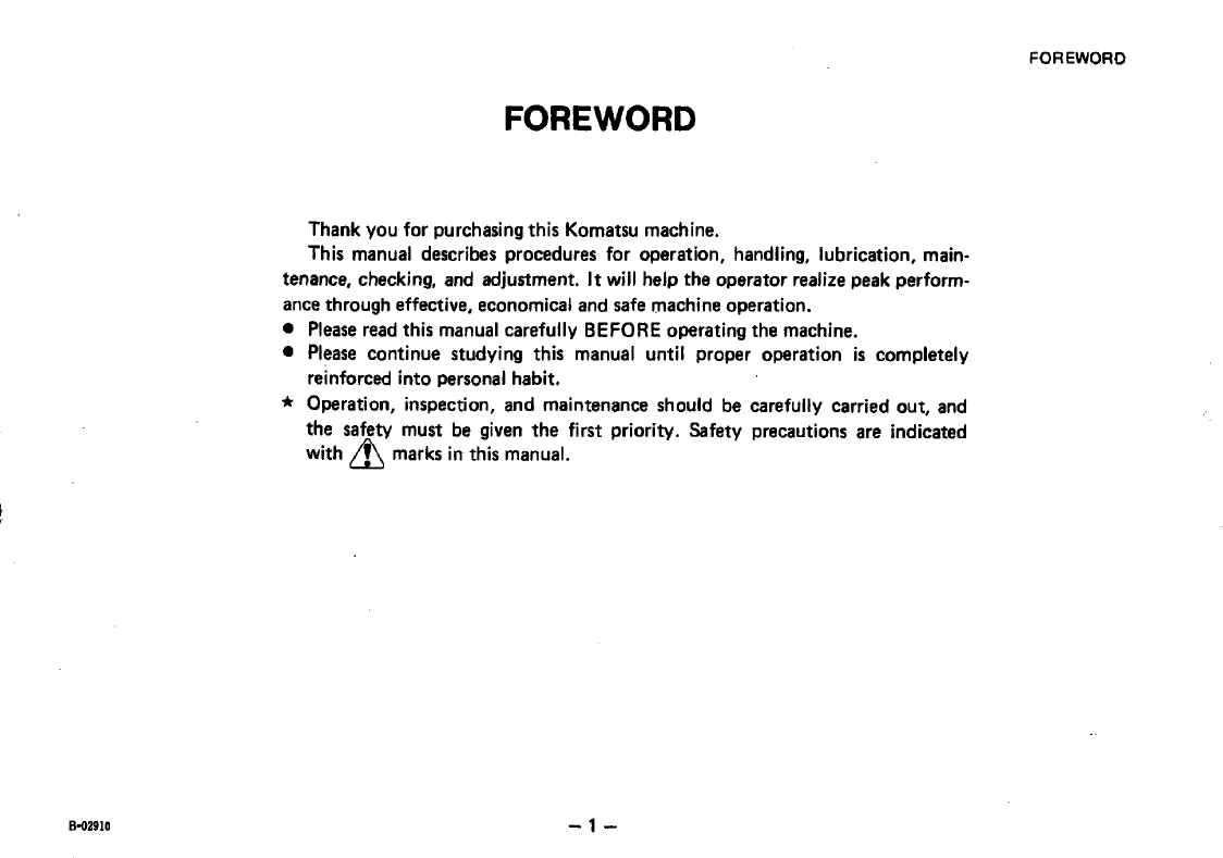 Official Operator Guide: Komatsu D57S-1 Dozer Shovel SEAM135A04 PDF