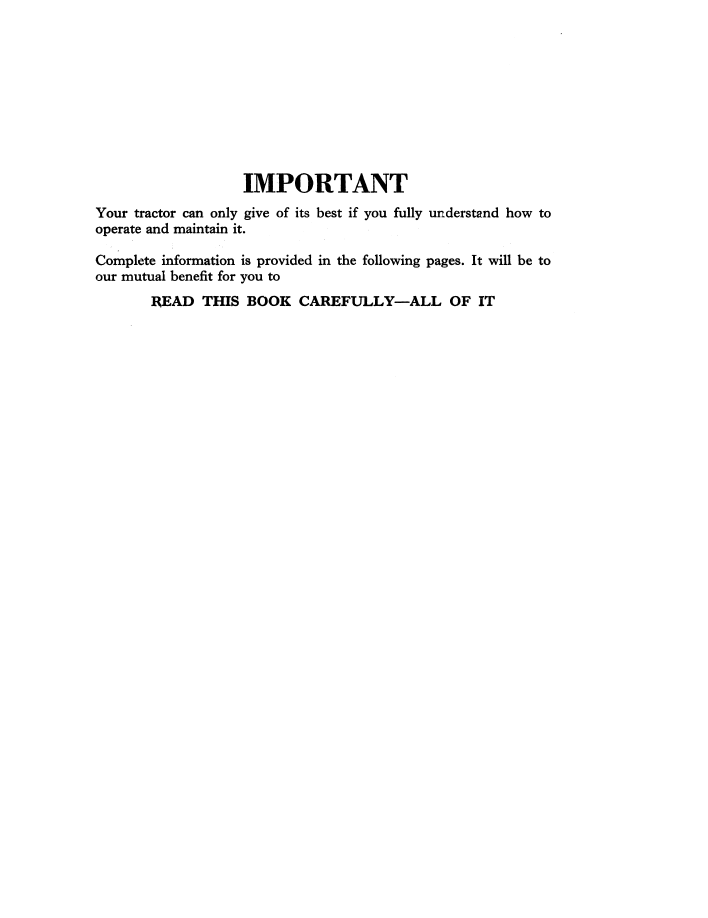 Official Operator Manual 42881000 for New Holland Ford Dexta and Super Dexta Tractors