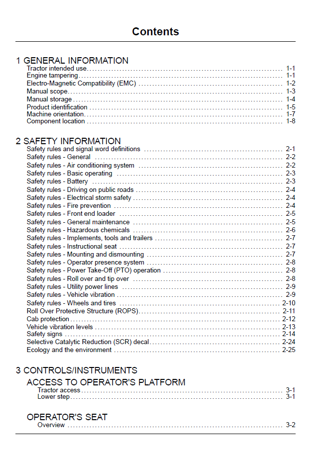 Official Operator Manual 47378634 for New Holland T8 Series Tractors