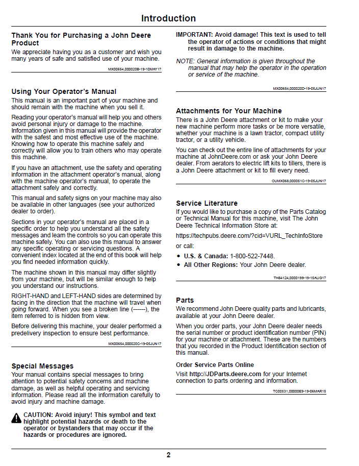 Official Operator Manual for John Deere Z900 Pro Series (OMUC18427)