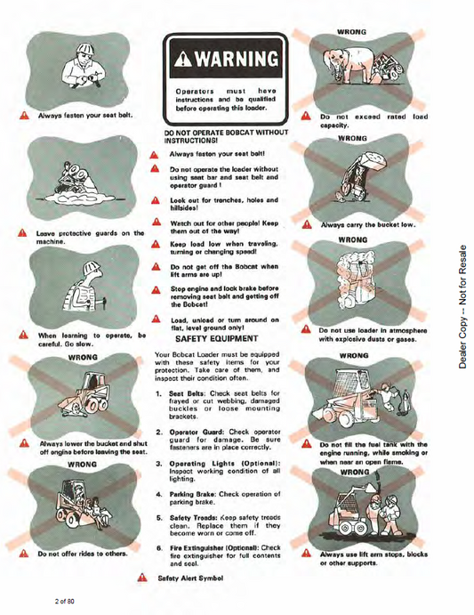 Official Part 6556353: Bobcat 313 Loader Operating Guide