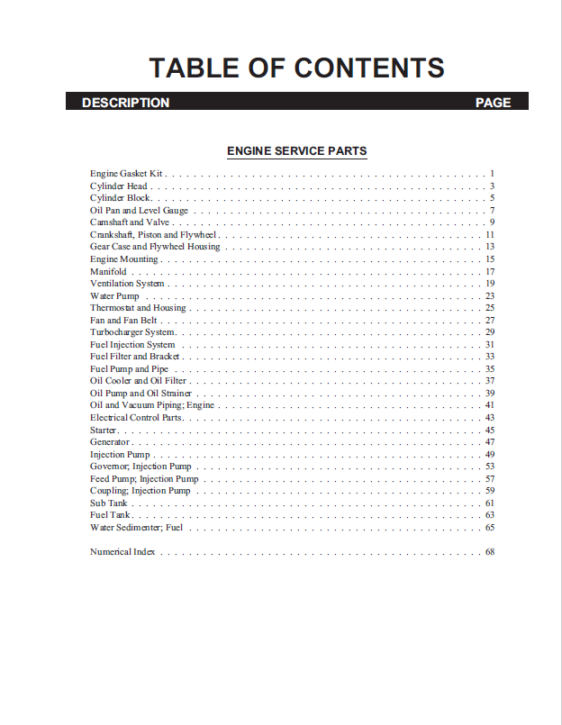 Official Parts Catalog Manual 917063 for Mustang 4JG1-TPA, CTL70, and MTL20 Track Loaders