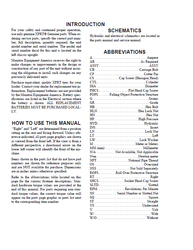 Official Parts Manual for Mustang 4200V Skid-Steer Loader (PDF)