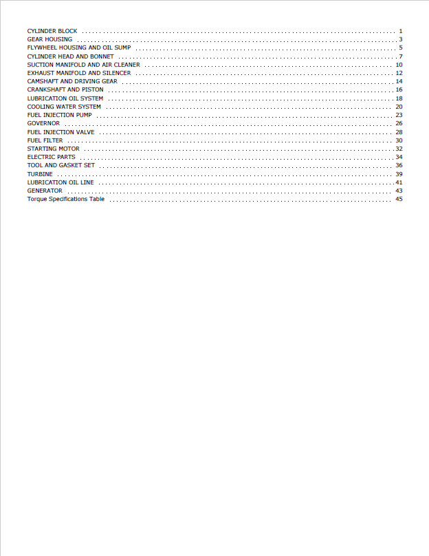 Official Parts Manual for Mustang 4TNV84T-ZKTBL Engine
