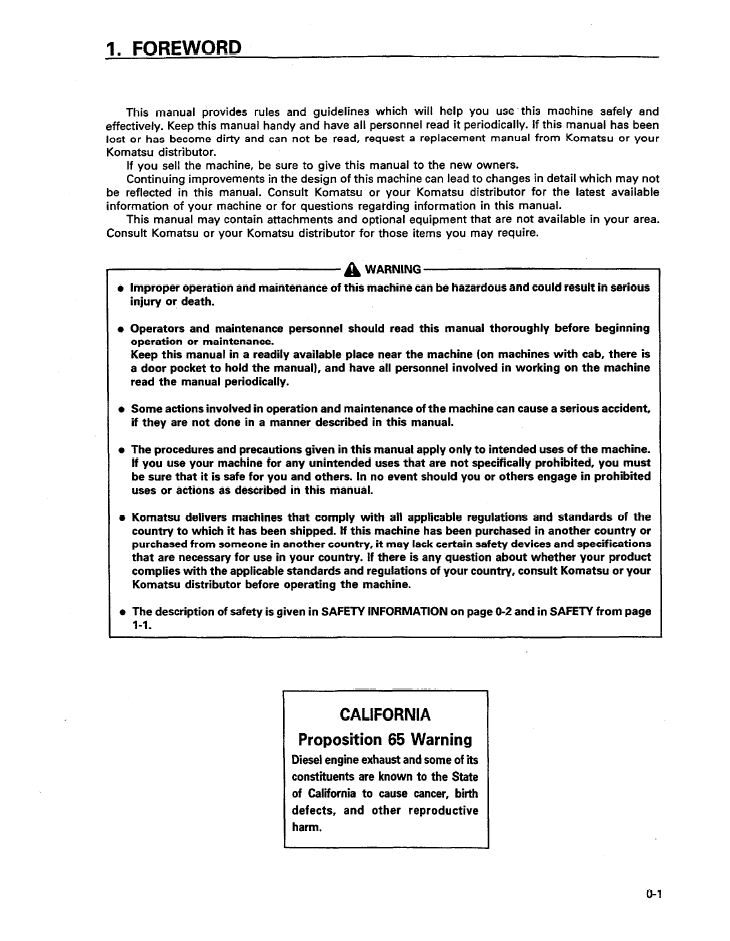 Official SEAD008101 Komatsu D14E & D14P Crawler Dozer Operator Manual PDF