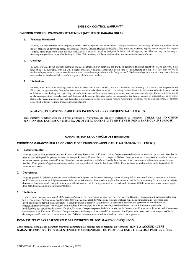 Official SEAD010000 Komatsu D75S-5 Dozer Shovel Operator Manual PDF
