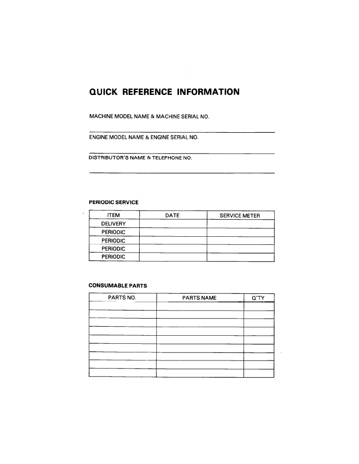 Official SEAD02050501 Komatsu PC200-5 & PC220-5 Excavator Operator Manual PDF