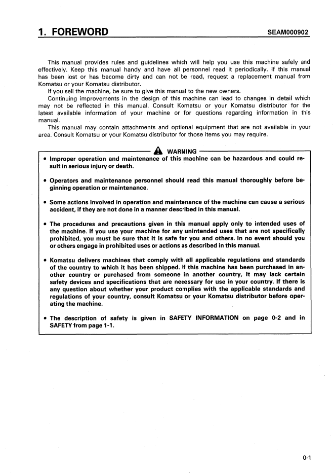 Official SEAM000902: Komatsu D20AG-7 & D21A-7 Dozer Maintenance Guide